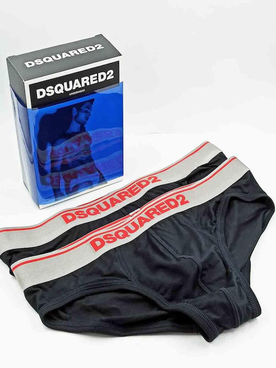 Herren Slips Schwarz 2Packung