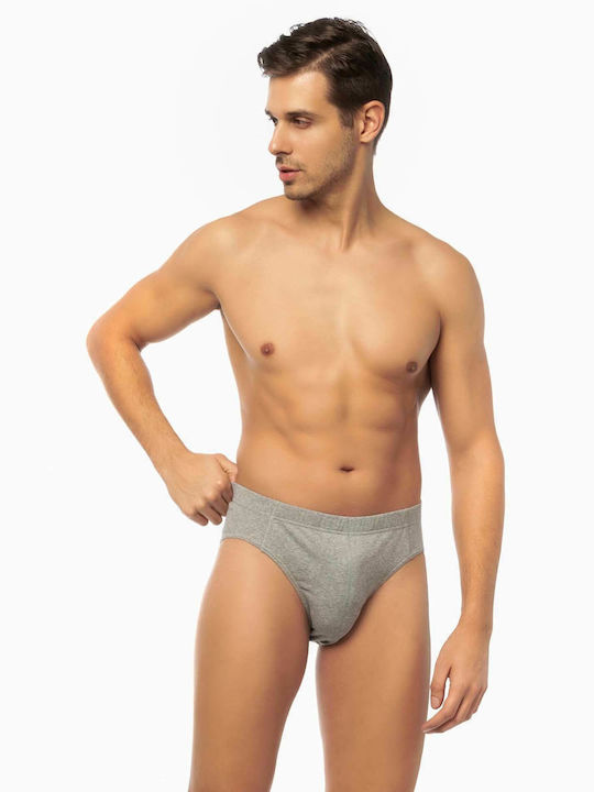 Minerva Men's Briefs 2Pack Gray