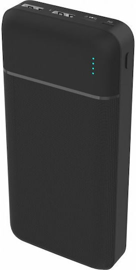 Platinet PL0410 Power Bank 20000mAh με 2 Θύρες USB-A Μαύρο
