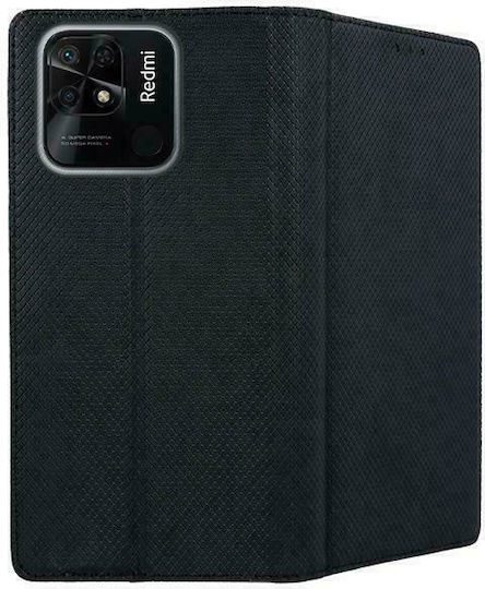Smart Magnet Book Δερματίνης Μαύρο (Redmi 10C)