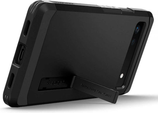 Spigen Tough Armor Back Cover Πλαστικό Μαύρο (Google Pixel 6a)