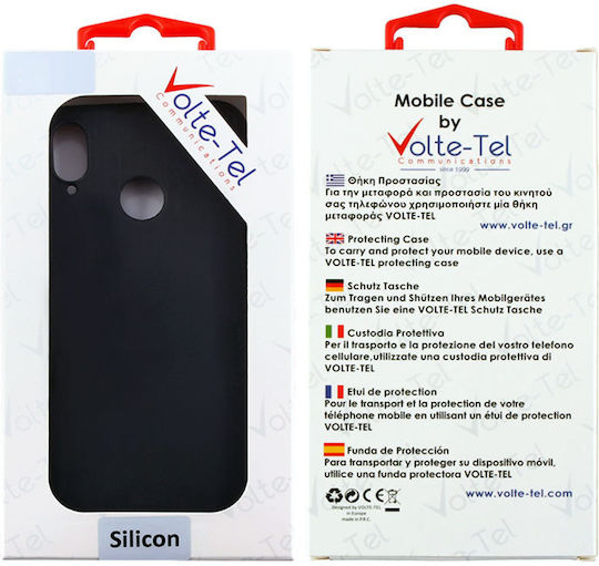 Volte-Tel Camera Guard Back Cover Σιλικόνης Μαύρο (TCL 305/306/30E/30SE)