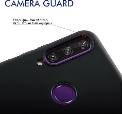 Volte-Tel Camera Guard Silicone Back Cover Black (TCL 306 / 305 / 30 SE / 30ETCL 305/306/30E/30SE)