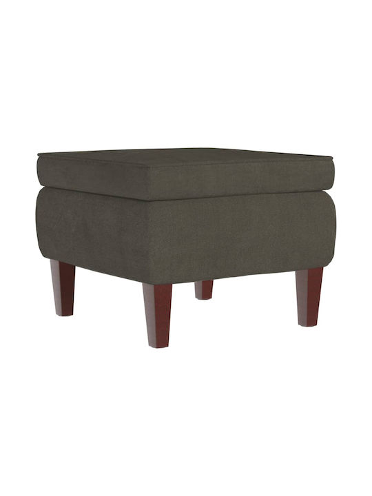 Hocker Fußhocker Gepolstert mit Samt Dark Grey 55x54.5x42cm