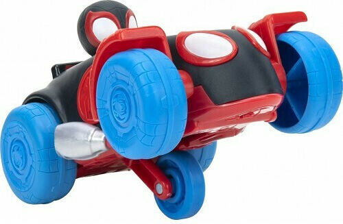 Jazwares Verflochtene Wheelies Miles Spielzeugauto Webbed Wheelies Miles Morales Spider-Man, - Rot und Schwarz 2 für Kinder ab 3 Jahren (Verschiedene Designs)