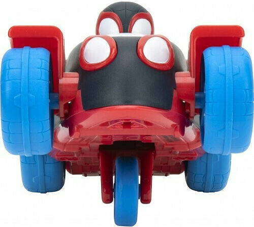 Jazwares Verflochtene Wheelies Miles Spielzeugauto Webbed Wheelies Miles Morales Spider-Man, - Rot und Schwarz 2 für Kinder ab 3 Jahren (Verschiedene Designs)