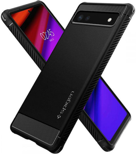 Spigen Rugged Armor Back Cover Silicone 2mm Matte Black (Google Pixel 6a)