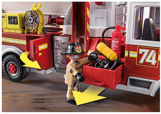 Playmobil City Action Fire Engine with Tower Ladder for 5-10 years old