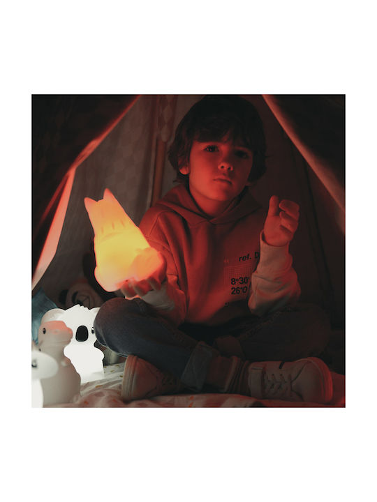 Micro LED Kinder Dekorative Lampe Kidywolf Dino Weiß