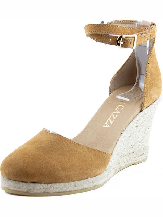 Women's Suede Platform Espadrilles Open Taba