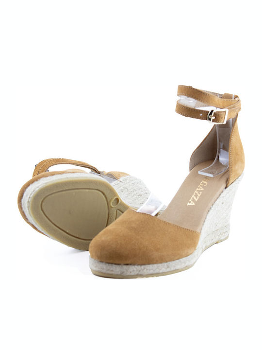Women's Suede Platform Espadrilles Open Taba