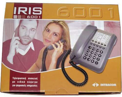 Iris 6001 Kabelgebundenes Telefon Büro Schwarz 6001