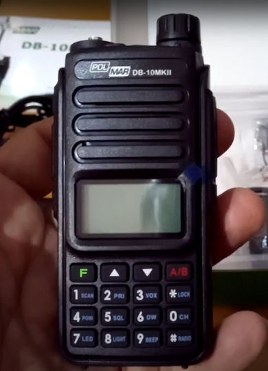 Polmar DB-10MKII Ασύρματος Πομποδέκτης UHF/VHF 10W με Μονόχρωμη Οθόνη