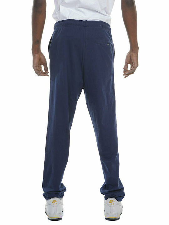 Body Action Men's Sweatpants with Rubber Navy Blue