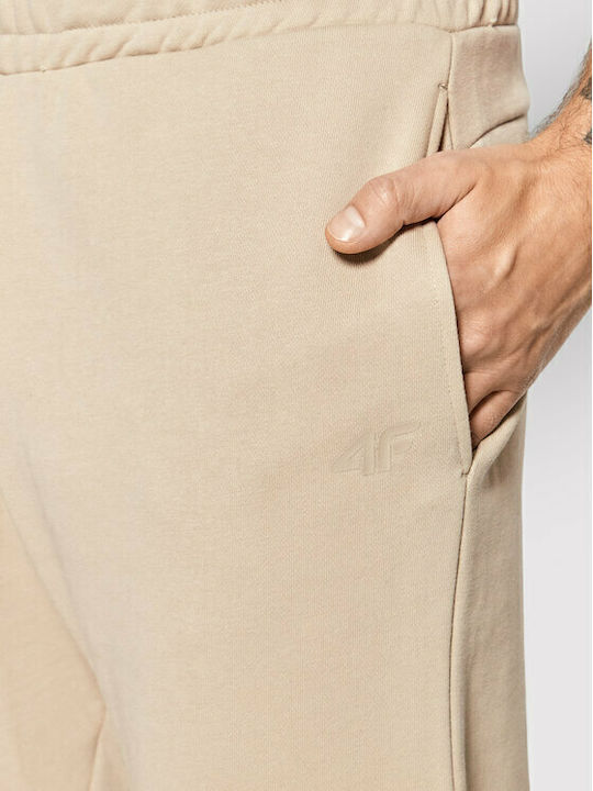Sweatpants with Elastic Beige