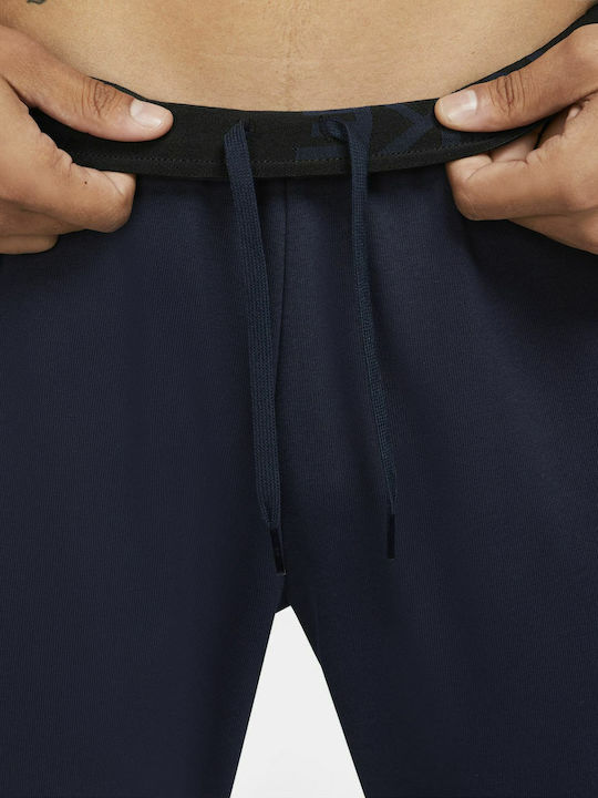 Sweatpants Dri-Fit Glossy with Elastic Navy Blue