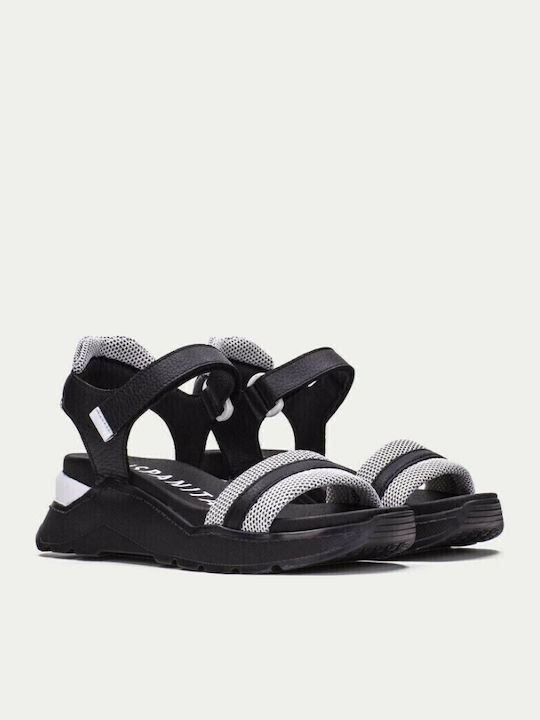 HV221721 Damenplattformen Black / White
