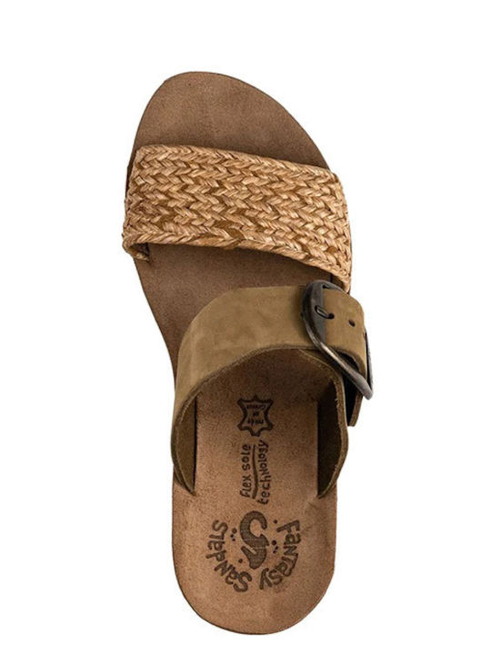 Roxy Anatomische Damenplattformen Khaki