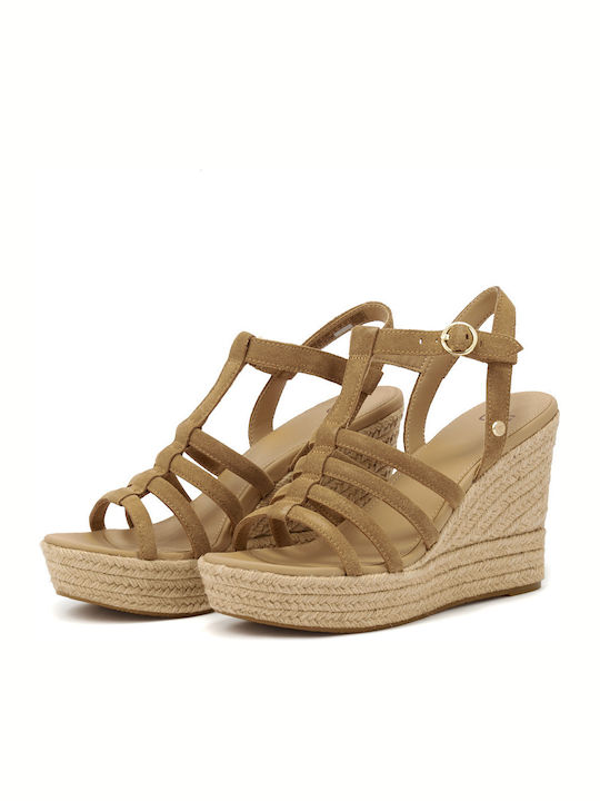 Cressida 1119952 Women's Suede Platform Shoes Tabac Brown 1119952-CTSD