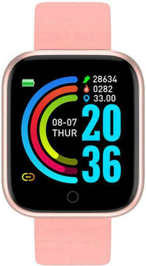 L18 Smartwatch with Heart Rate Monitor (Pink)