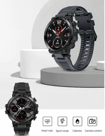 Senbono D13 Smartwatch mit Pulsmesser (Schwarz)