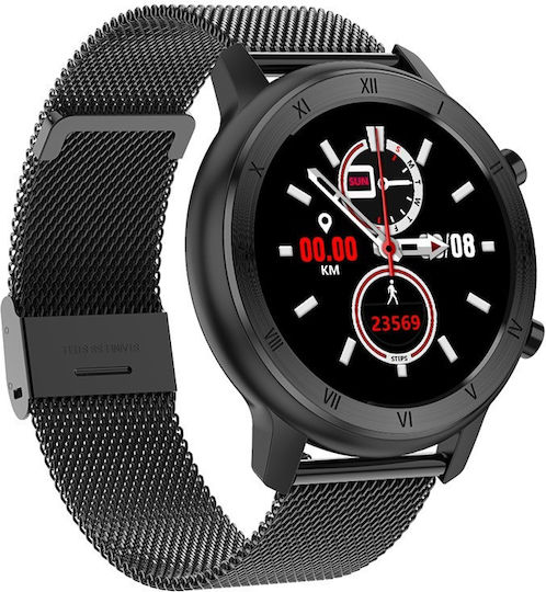 NO.1 DT89 Smartwatch mit Pulsmesser (Schwarz)
