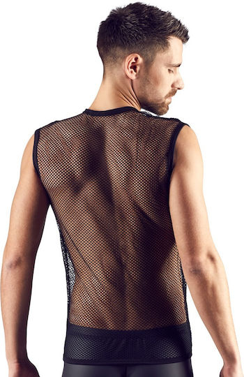 Svenjoyment Underwear Mesh Shirt Sexy Ανδρικό Top Black