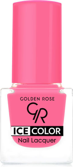 Golden Rose Ice Color Glossy Βερνίκι Νυχιών Μακράς Διαρκείας Ροζ 115 6ml