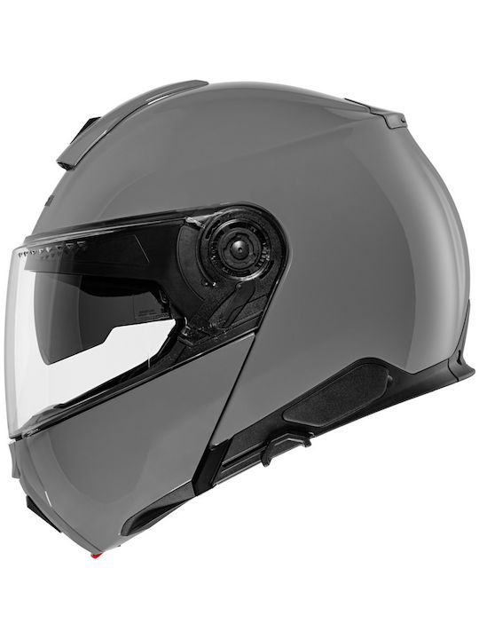 Schuberth C5 Concrete Grey Motorcycle Helmet Flip-Up ECE 22.06 1640g with Sun Visor