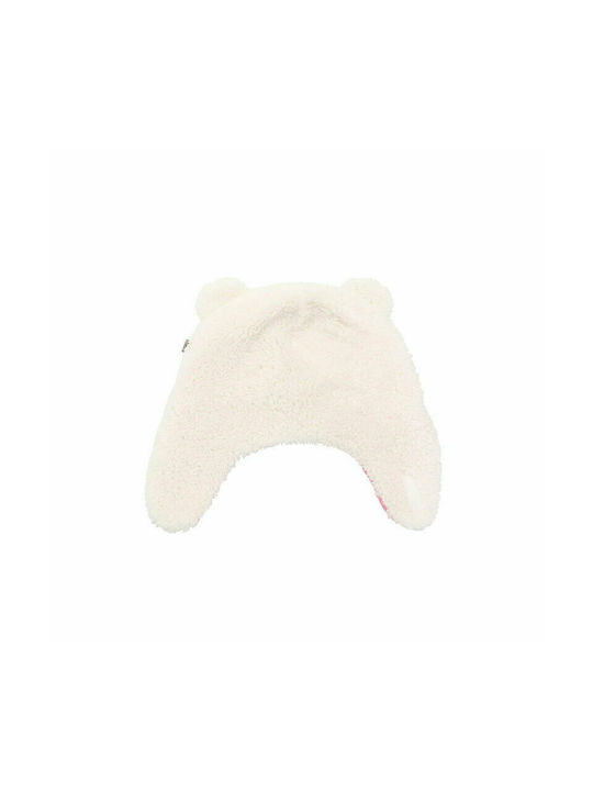 Flapjackkids Bear Aviator Kids Beanie Double Sided Fabric Pink