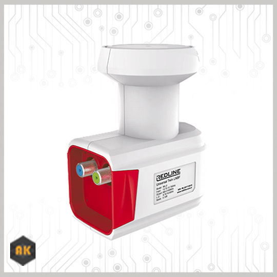 Redline Twin LNB Twin (2 Εξόδων) με Χαμηλό Όριο Θορύβου 0.1dB