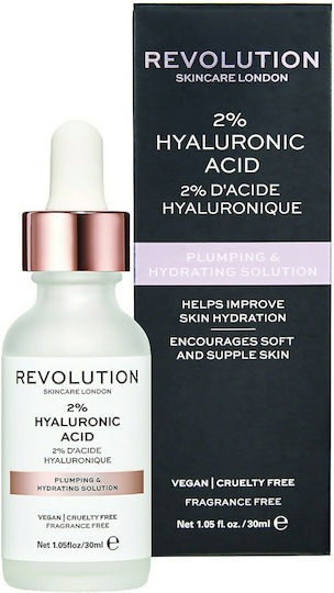 Revolution Beauty 2% Хиалуронова Киселина Хидратиращ Серум За Лице С Хиалуронова Киселина За Възстановяване И Подхранване 30мл