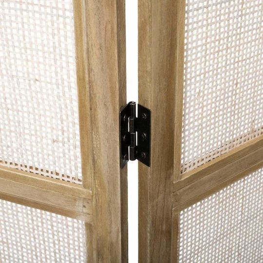 Διακοσμητικό Παραβάν από Rattan με 3 Φύλλα 120x169.5cm