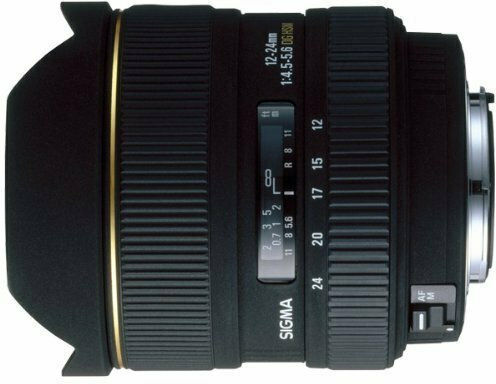 Sigma Full Frame Camera Lens 12-24mm F4.5-5.6 EX DG ASP HSM Wide Angle Zoom for Sony A Mount Black