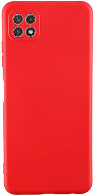 Idol 1991 Velvet Silicone Back Cover Red (Galaxy A22 5G)