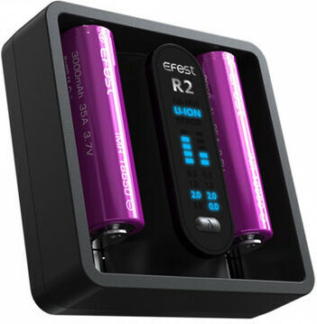 Efest IMate R2 USB Charger 2 Batteries Li-ion/Ni-MH Size AA/AAA/D/18650/16340/26650/14500