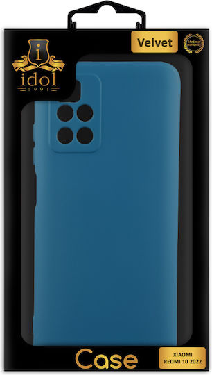 Idol 1991 Velvet Back Cover Silicone Blue (Redmi 10 / 10 2022)