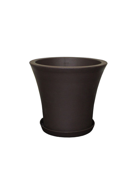 Atmosphera City 20 Flower Pot 3lt 20x17.5cm in Brown Color 10.11.0009