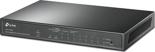 TP-LINK TL-SG1210MPE v2 Unmanaged L2 PoE+ Switch με 9 Θύρες Gigabit (1Gbps) Ethernet και 1 SFP Θύρα