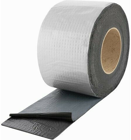 Macon Self-adhesive Asphalt Tape Sealing 15cm X 10m Aluminum Silver Bituminous Tape with Aluminum Coating 18067