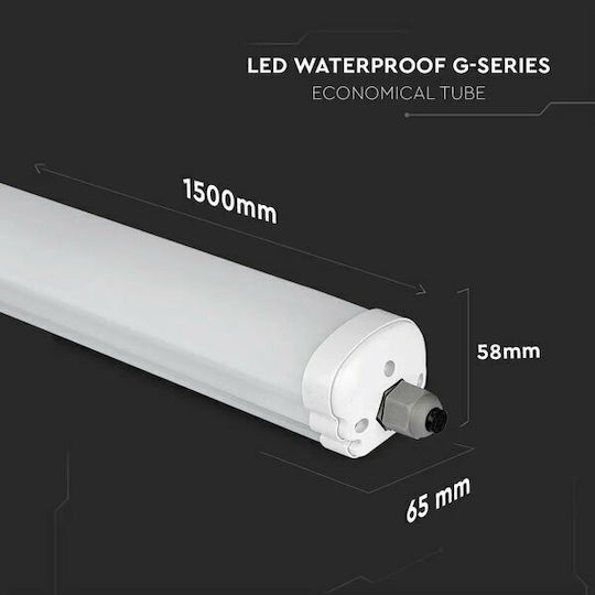 V-TAC Lichtleiste Außenbereich mit integriertem LED 48W 150cm