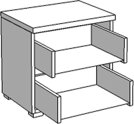 Комод Dado No2F Дървен Дъб Artisan 44.5x33.5x43см