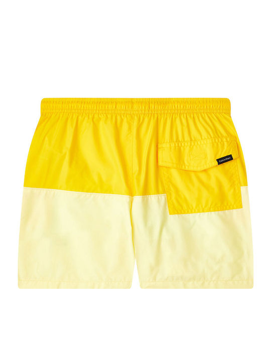 Calvin Klein Kids Swimwear Swim Shorts Yellow