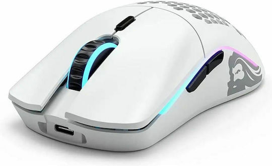 Glorious PC Gaming Race Model O Minus Wireless RGB Gaming Mouse 19000 DPI Matte White