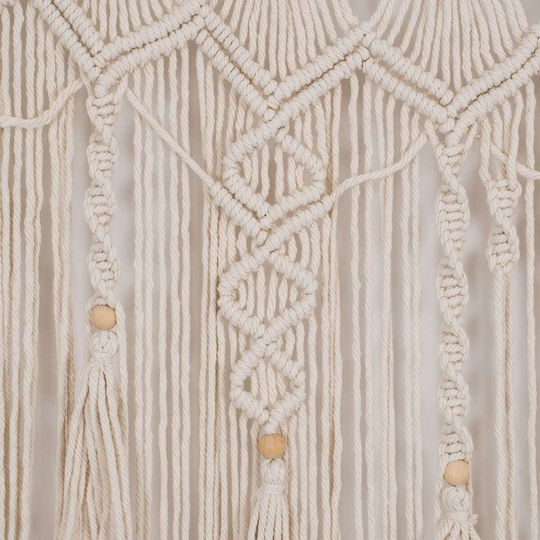 GloboStar Fabric Door Curtain Beige 100x180cm 35500