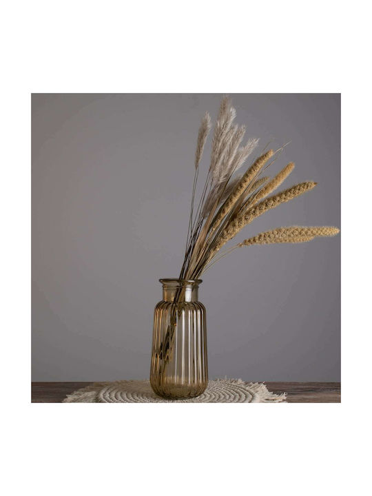 GloboStar Decorative Vase Layla Orange 11x11x22cm