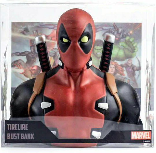 Semic Marvel Deadpool Deluxe Bust Bank Kinder Spardose Plastik Rot 20cm Semic Marvel Deadpool Deluxe Bust Bank Kinder Spardose Plastik Rot 20cm