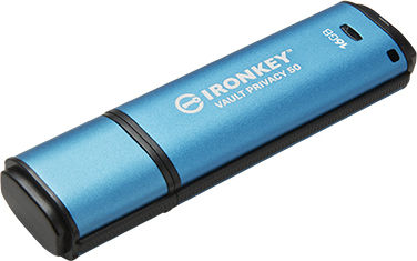 Kingston IronKey Vault Privacy 50 16GB USB 3.2 Stick Blue