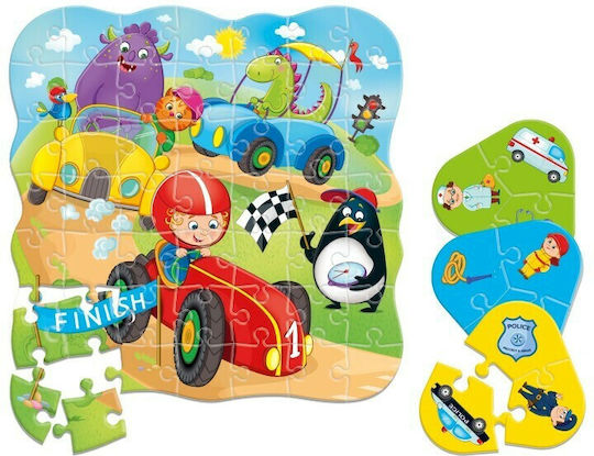 Παιδικό Puzzle Αυτοκίνητα για 3+ Ετών 49pcs Roter Kafer