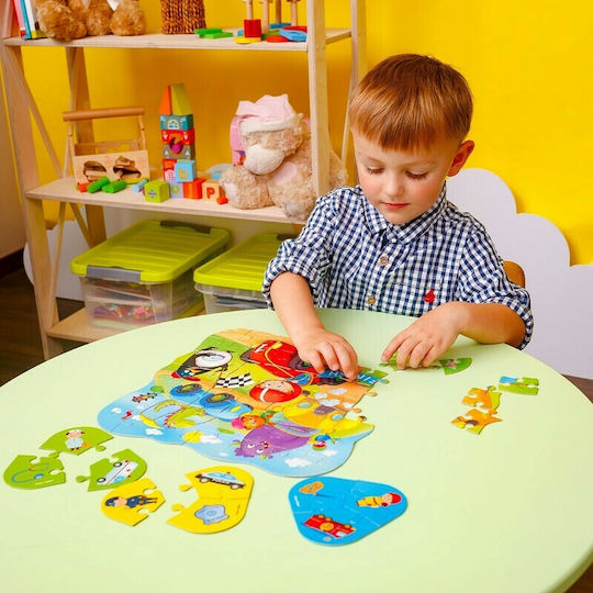 Παιδικό Puzzle Αυτοκίνητα για 3+ Ετών 49pcs Roter Kafer